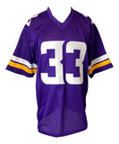 Aaron Jones Minnesota Signed Purple Football Jersey BAS ITP