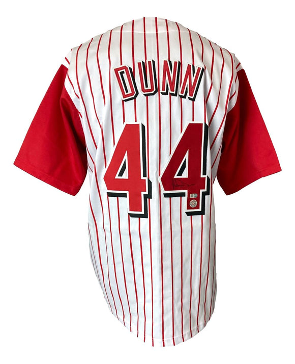 Adam Dunn Cincinnati Signed White Baseball Jersey Sports Integrity