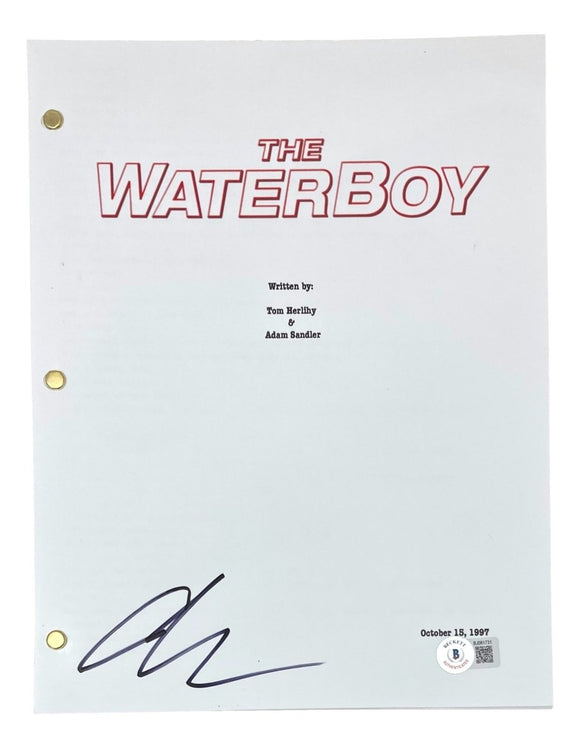 Adam Sandler Signed The Waterboy Movie Script BAS BJ081731 - Sports Integrity