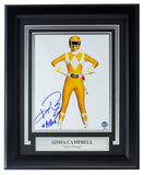 Aisha Campbell Yellow Ranger Signed Framed 8x10 Power Rangers Photo BAS