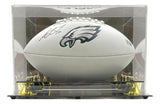 AJ Brown Signed Philadelphia Eagles Logo Football BAS w/ Case