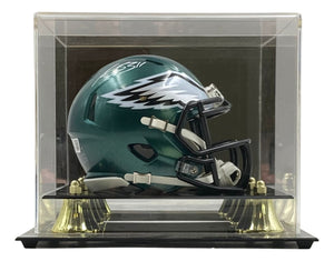 AJ Brown Signed Philadelphia Eagles Mini Speed Helmet BAS w/ Case