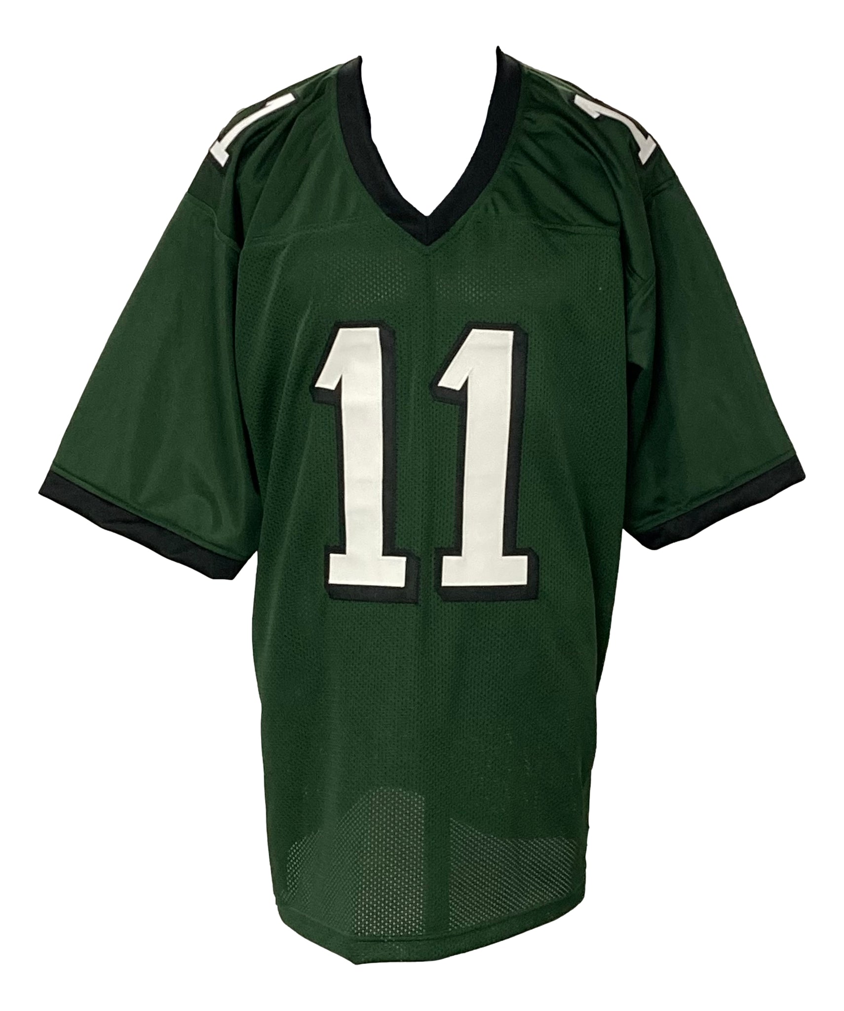 AJ Brown Signed Custom Green Pro-Style Football Jersey JSA ITP