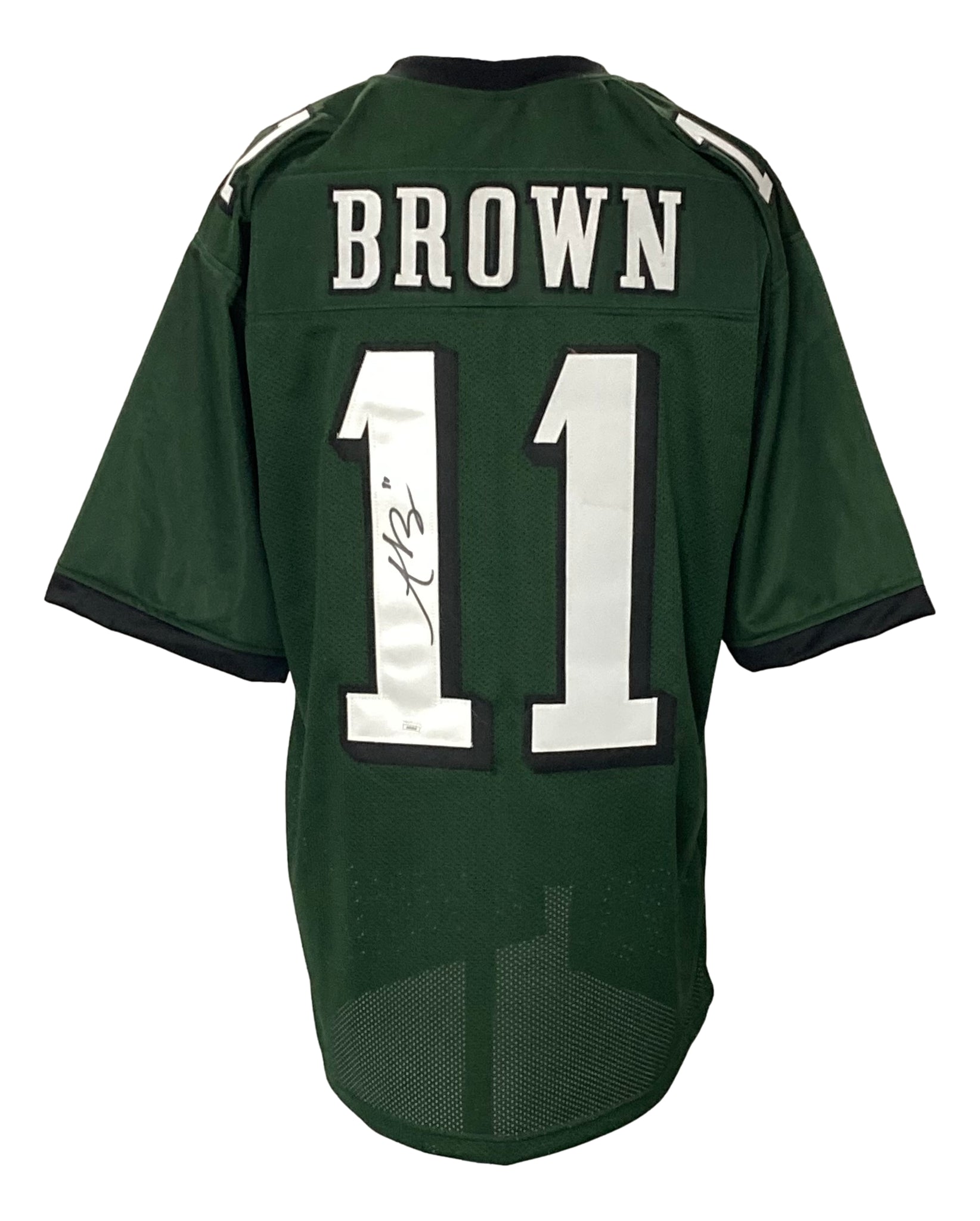 AJ Brown Signed Custom Green Pro-Style Football Jersey JSA ITP