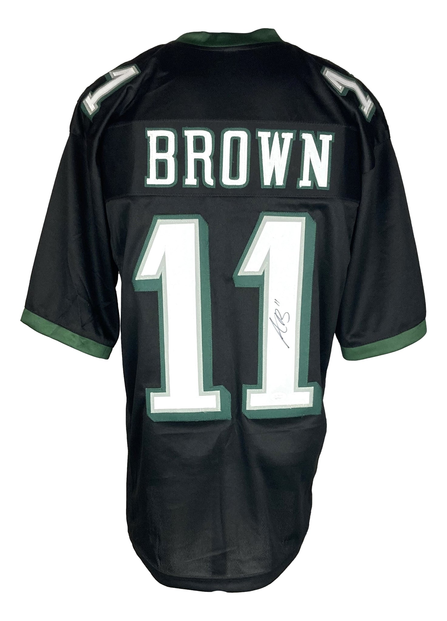 AJ Brown Philadelphia Eagles Autographed Framed Black Football Jersey