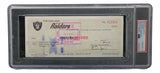 Al Davis Signed Oakland Raiders Bank Check #12915 PSA/DNA Gem MT 10 - Sports Integrity