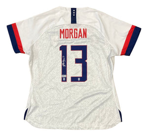 Alex Morgan Signed 2017 Nike USA Women's White Soccer Jersey BAS - Sports Integrity