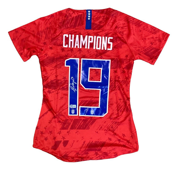 Alex Morgan Signed 2019/20 Nike USA Women's Champions Small Soccer Jersey BAS - Sports Integrity