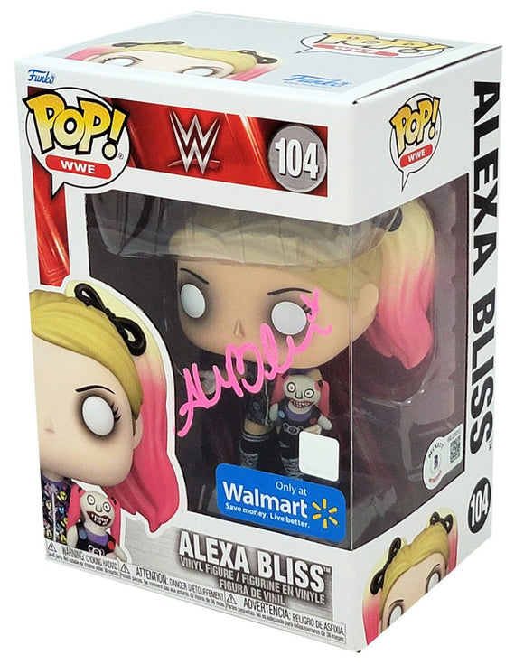 Alexa Bliss Signed WWE Funko Pop #104 BAS ITP - Sports Integrity