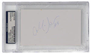 Allen Iverson Philadelphia 76ers RARE EARLY Signed Slabbed Index Card PSA/DNA