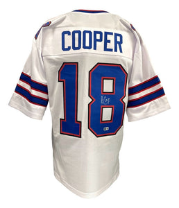 Amari Cooper Buffalo Signed White Football Jersey BAS ITP - Sports Integrity