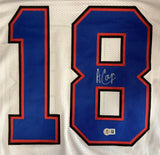 Amari Cooper Buffalo Signed White Football Jersey BAS ITP