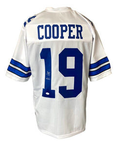 Amari Cooper Dallas Signed White Football Jersey JSA ITP - Sports Integrity