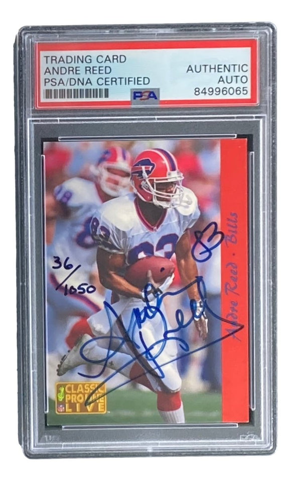 Andre Reed Signed 1993 Classic Games Trading Card PSA/DNA - Sports Integrity