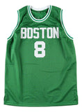 Antoine Walker Boston Signed Green Basketball Jersey BAS