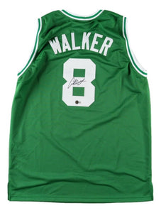 Antoine Walker Boston Signed Green Basketball Jersey BAS - Sports Integrity