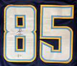 Antonio Gates San Diego Signed Navy Blue Football Jersey BAS - Sports Integrity