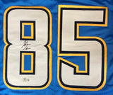 Antonio Gates San Diego Signed Powder Blue Football Jersey BAS - Sports Integrity