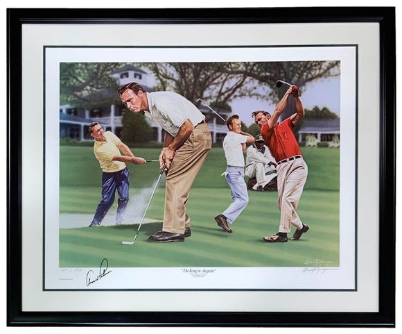 Arnold Palmer Signed Framed 22x28 PGA Golf Poster BAS AD58243