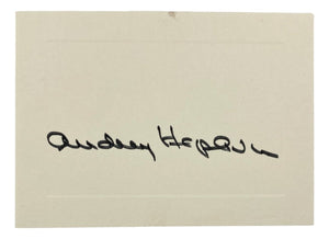 Audrey Hepburn Signed 3x5 Index Card BAS A55986 - Sports Integrity