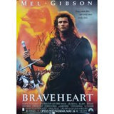 Mel Gibson Signed 27x39 Braveheart Movie Poster JSA Hologram