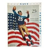 Notre Dame vs Navy October 30 1943 Official Game Program - Sports Integrity