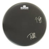 Joe Elliott Phil Collen Def Leppard Signed 15" Black Evans Drum Head JSA Holo - Sports Integrity