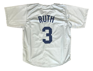 Babe Ruth New York Gray Baseball Jersey