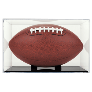 BallQube UV Grandstand Football Display W/ Black Stand - Sports Integrity