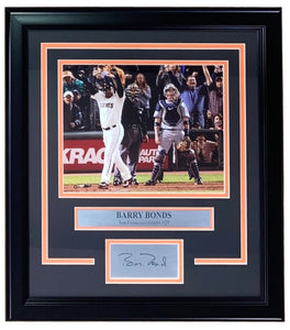 Barry Bonds Framed San Francisco Giants 8x10 Photo w/ Laser Engraved Signature