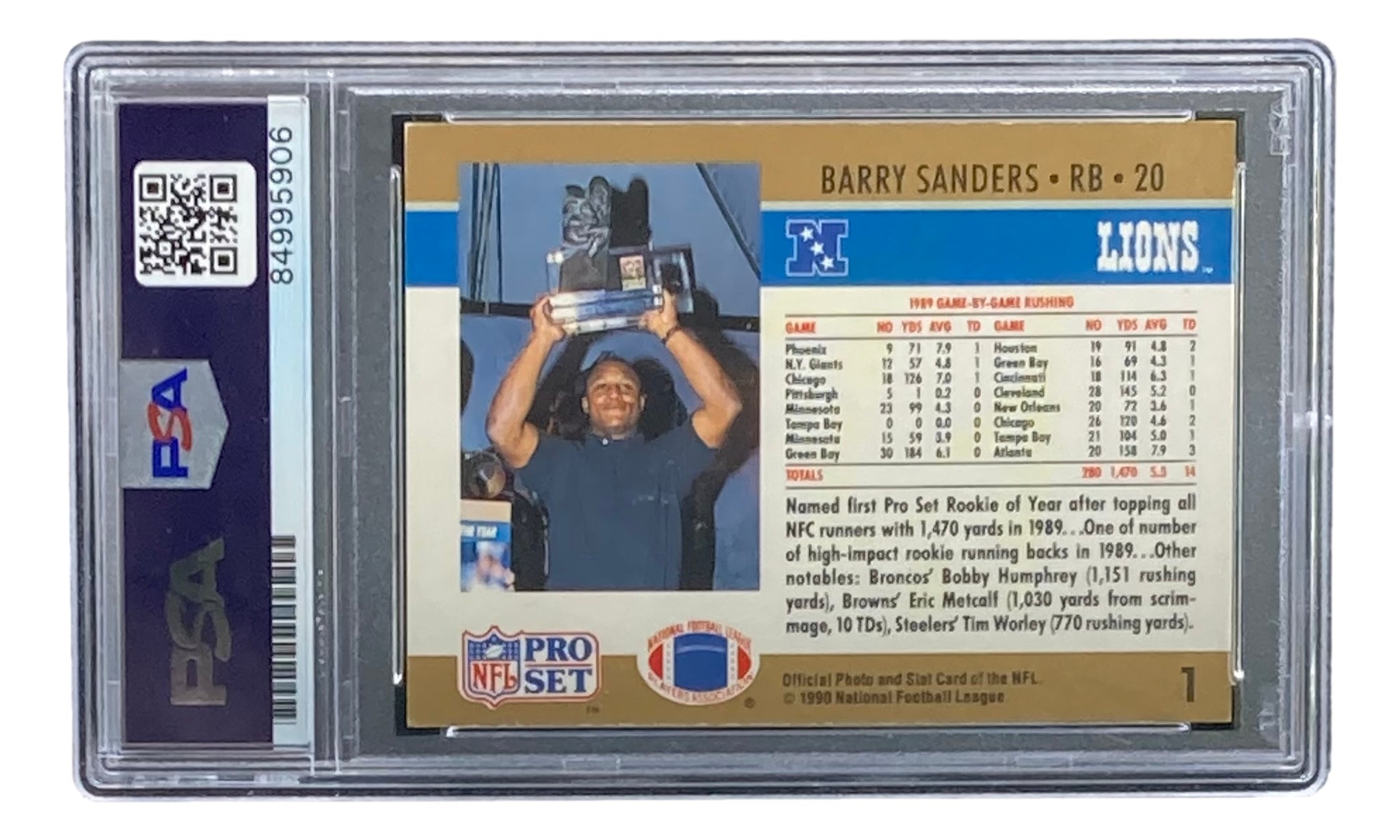 Topps Barry Sanders Baseball Trading Cards
