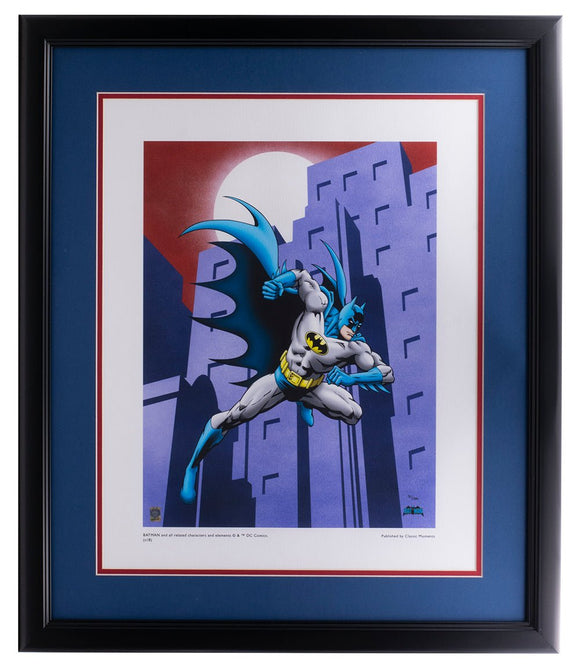 Batman Running 12x16 Framed DC Comic Limited Edition Giclee - Sports Integrity