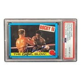 Dolph Lundgren Signed Ivan Drago 1985 Topps #24 Trading Card PSA/DNA Gem MT 10 - Sports Integrity