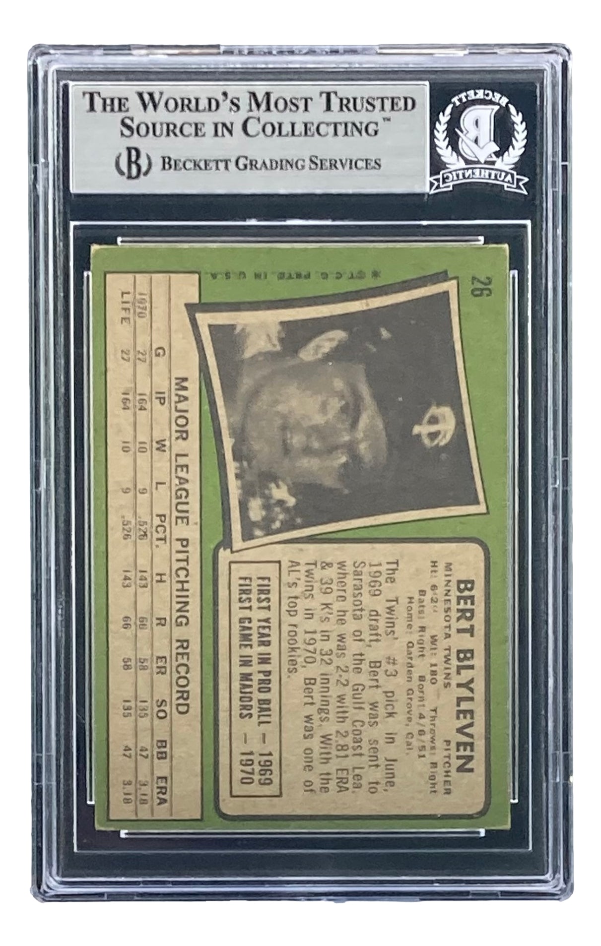 Bert Blyleven - Twins #71 Donruss 1988 Baseball Trading Card