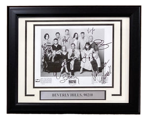 Beverly Hills 90210 (9) Cast Signed Framed 8x10 Photo Luke Perry +8 JSA XX76391 - Sports Integrity