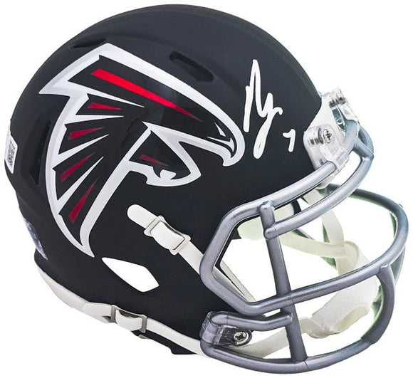 Bijan Robinson Signed Atlanta Falcons Mini Speed Helmet BAS ITP - Sports Integrity