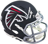 Bijan Robinson Signed Atlanta Falcons Mini Speed Helmet BAS ITP - Sports Integrity