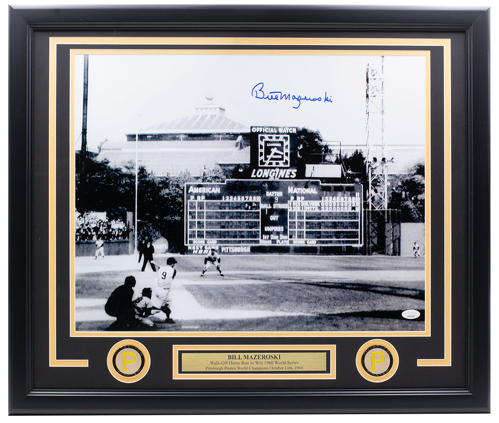 Framed Bill Mazeroski Autographed Signed Pittsburgh Pirates 16X20 Photo Jsa  Coa