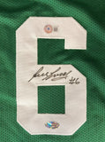 Bill Russell Boston Signed Green Basketball Jersey BAS LOA - Sports Integrity