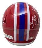 Jim Kelly Thomas Reed Signed Bills FS Rep Speed Helmet Bills Dynasty BAS w/ Case