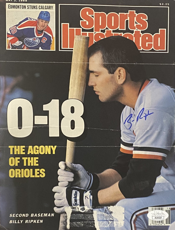 Billy Ripken Signed Orioles Sports Illustrated Magazine Page JSA AL44237