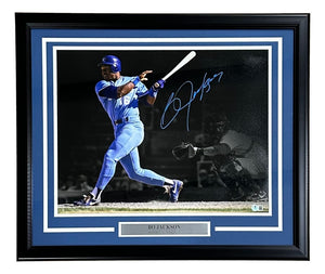 Bo Jackson Signed Framed 16x20 Kansas City Royals Photo BAS - Sports Integrity