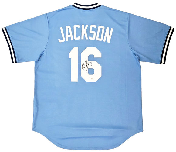 Bo Jackson Signed Royals Light Blue Nike Cooperstown Collection Jersey BAS ITP