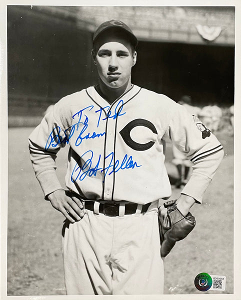 Bob Feller Signed 8x10 Cleveland Indians Baseball Photo BAS BD60658 –  Sports Integrity