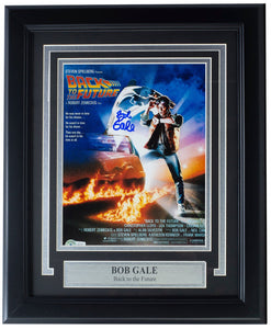 Bob Gale Signed Framed 8x10 Back To The Future Part Photo BAS - Sports Integrity