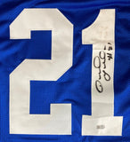 Bob Sanders Indianapolis Signed Blue Football Jersey Sports Integrity