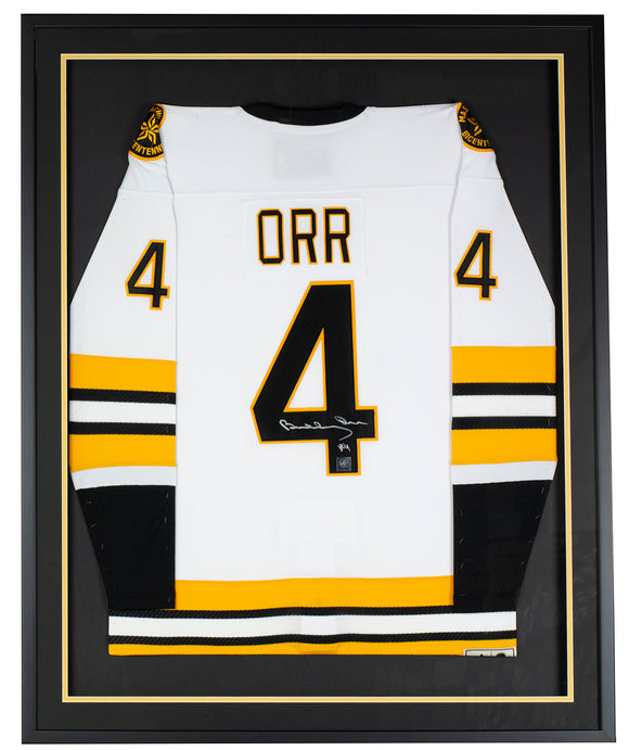 Bobby Orr Autographed Boston Bruins Heroes of Hockey Authentic Black Jersey