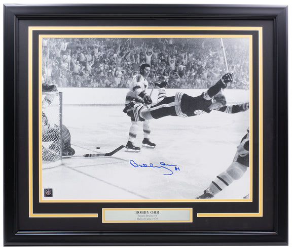 Bobby Orr Signed Boston Bruins 16x20 Flying Goal Hockey Photo GNR – Sports  Integrity