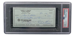 Bobby Thomson New York Giants Signed Bank Check PSA/DNA 85025529 - Sports Integrity