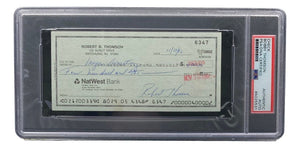 Bobby Thomson New York Giants Signed Bank Check PSA/DNA 85025531 - Sports Integrity